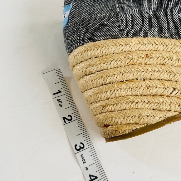 TOMS Chambray Desert Wedge Lace Up Booties - Picture 6 of 14